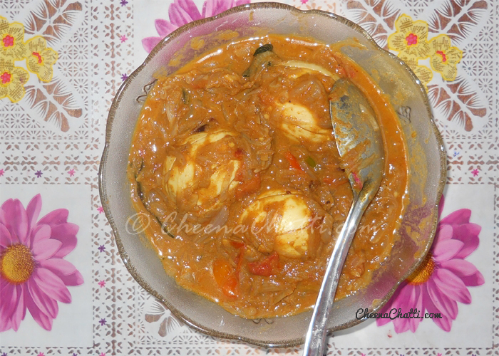 Egg masala curry recipe