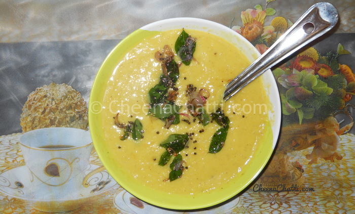 Moong dal (Cheru parippu) curry kerala style