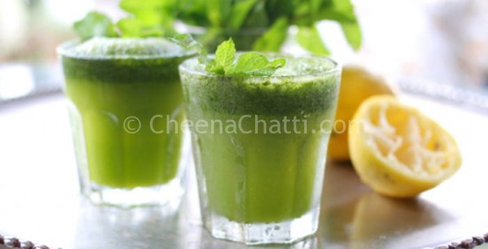 minted lemon juice